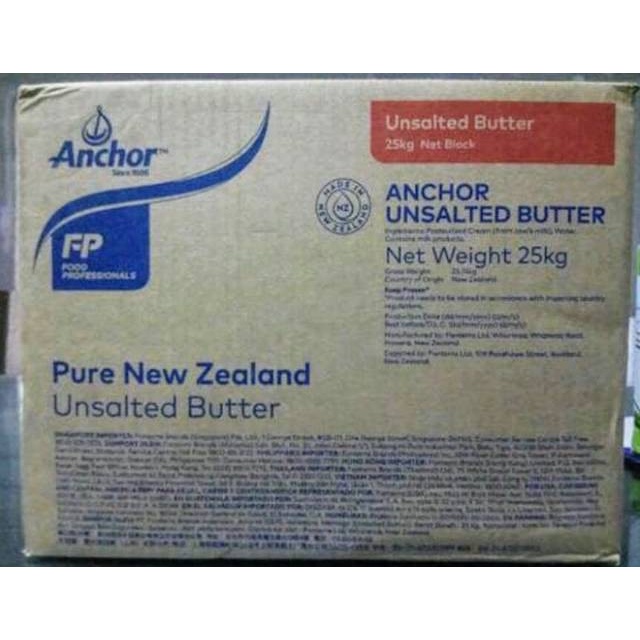 

(TopSeller) Unsalted Butter Anchor repack 250gr