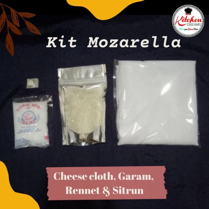 

(TopSeller) Kit Keju Mozarella / Peralatan membuat keju Mozarella
