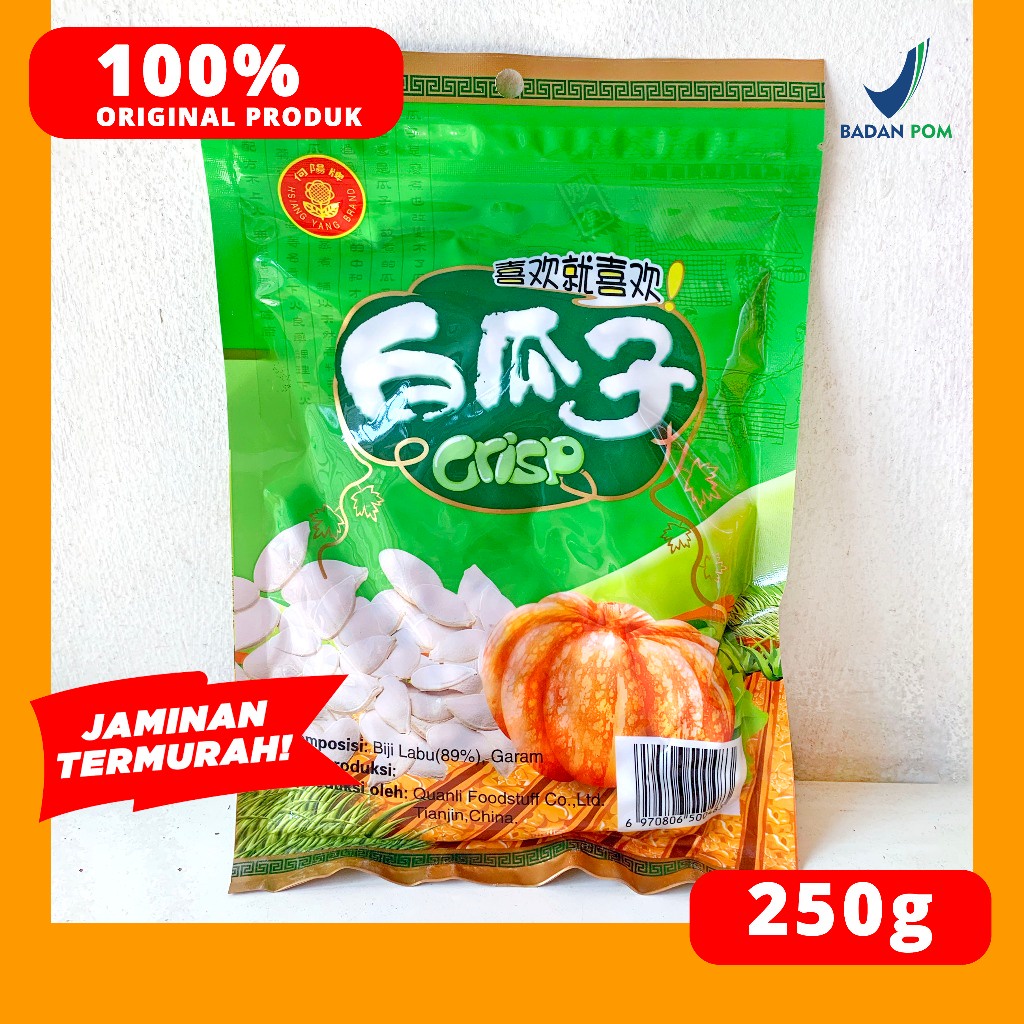 

A Kuaci Putih Biji 250G Labu Crispy Hsiang Yang Brand