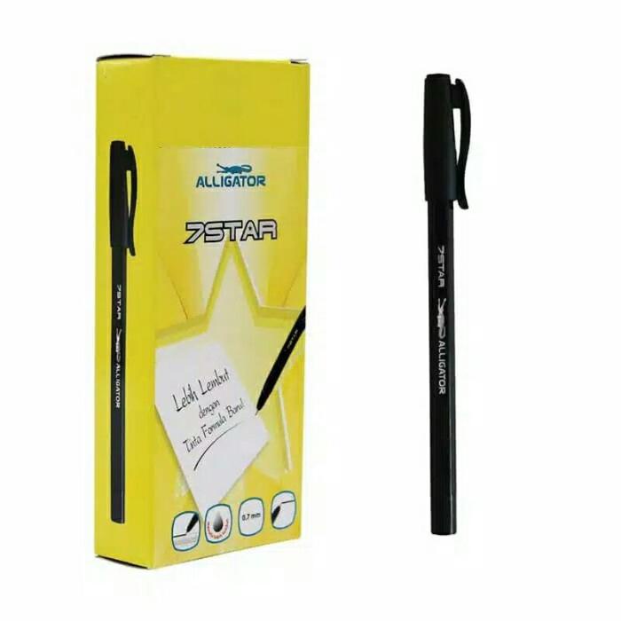 

(Jual Satuan) - Pulpen Alligator 7 Star Black Ink
