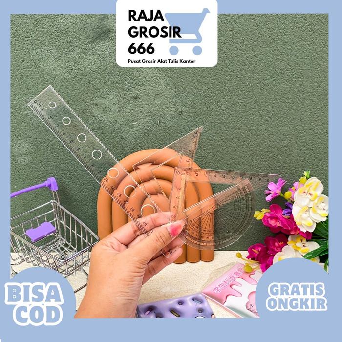 

Penggaris Set Srio 4 In 1 Pgg-1818 / Penggaris Busur Segitiga Alat Tulis Sekolah Atk Kantor / Pouch