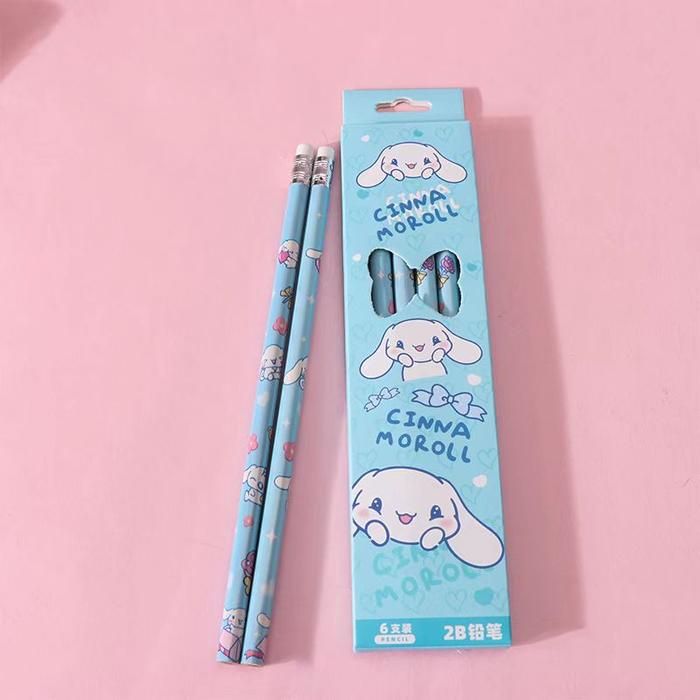

Cod Pensil Motif Sanrio 1 Set Isi 6 Pcs / Pensil Set Motif Kuromi Cinnamoroll / Pensil Include