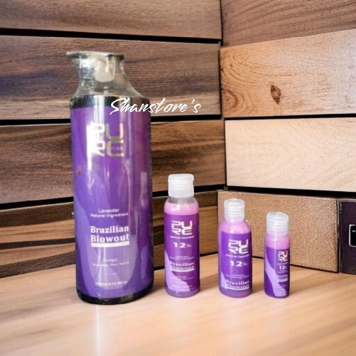 PELURUS RAMBUR PURC KERATIN LAVENDER 100ML PURC HAIR SMOOTHING TREATMENT RAMBUT PERAWATAN HAIRCARE