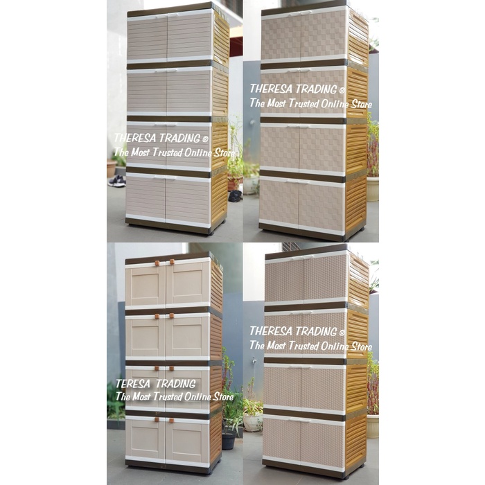 

pintar- LEMARI PLASTIK CLUB BIG 4 FURNITURE CABINET SUSUN 4 BIG MINIMALIS