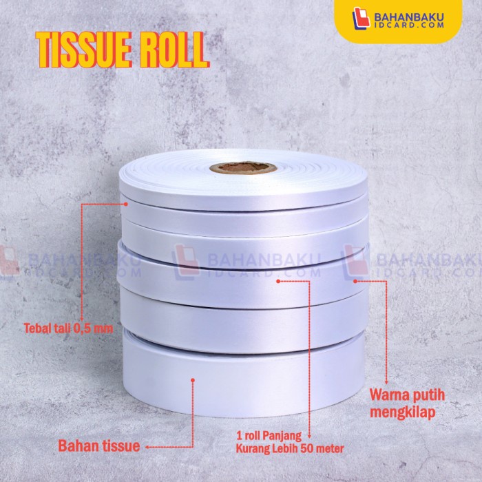 

pintar- tali pita lanyard tisu tissue printing sublime ukuran 3 cm