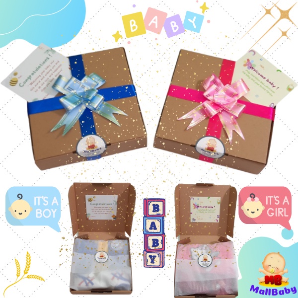 HAMPERS BAYI LAKI LAKI BOY NEWBORN PAKET BABY GIFT PARCEL BAYI COWOK MURAH TUXEDO SET