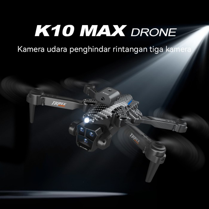 K10ProMax Drone With Camera 4k Professional Three Camer 8k UAV Optical Flow Obstacle Avoidance