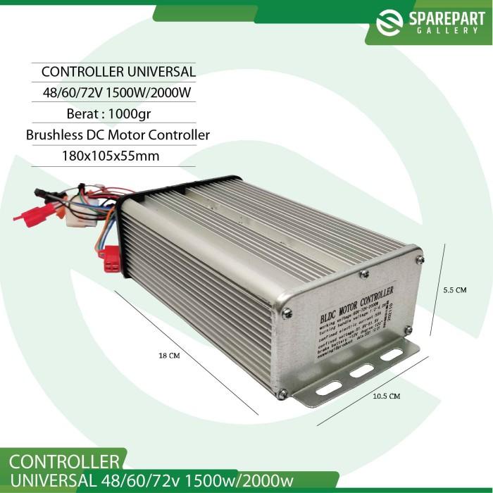 BLDC Motor Controller Universal 48/60/72v 1500W - 48-72V1500W