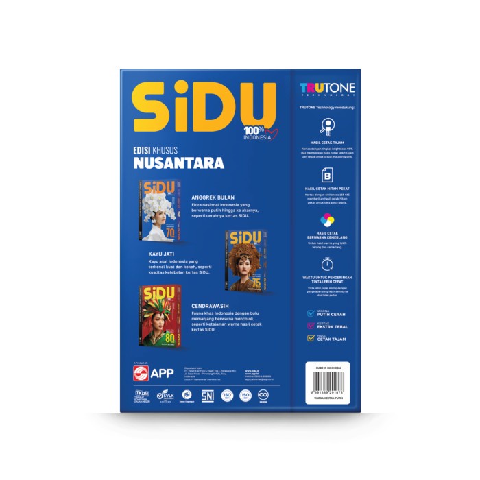 

pintar- SiDU Kertas Fotocopy 75 GSM A4