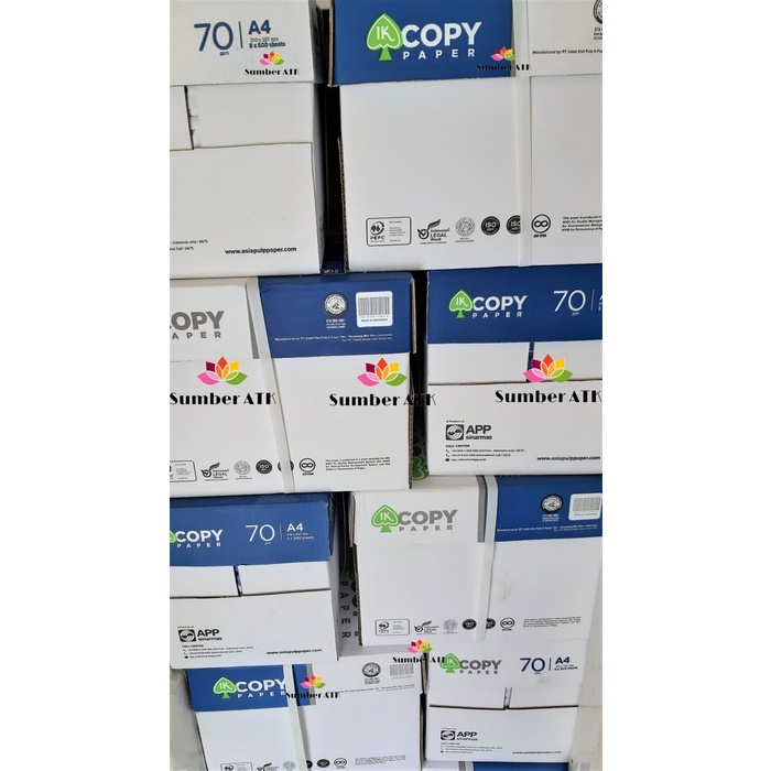 

pintar- KERTAS HVS A4 IK COPY PAPER 70GSM(PER DUS, KHUSUS GOSEND/GRAB EXPRESS)