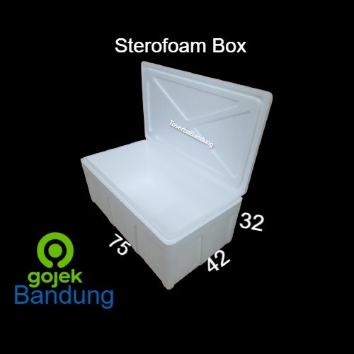 

pintar- Box Styrofoam Panjang 75x42x32 Bandung Sterofoam Gabus Ikan Beku Sayur