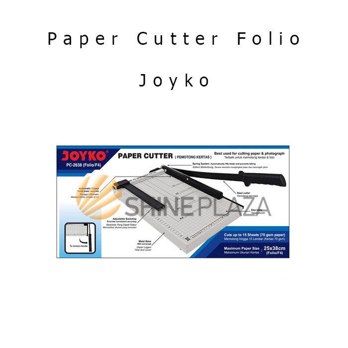 

pintar- Paper Cutter F4 Joyko PC-2638 - Alat Potong Pemotong Kertas Folio