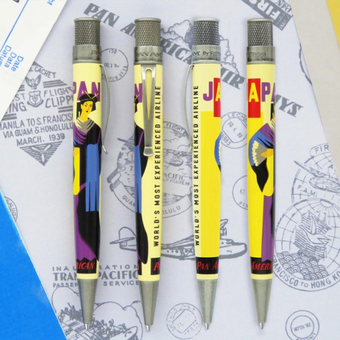 

PAN AM X RETRO 51 JAPAN POSTER TORNADO ROLLERBALL BALLPOINT PEN/ PULPEN