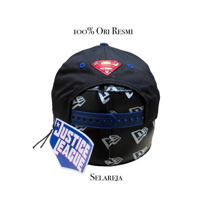 TOPI ANAK NEW ERA KIDS 9FIFTY SUPERMAN BLACK/BLUE SNAPBACK 100% ORI