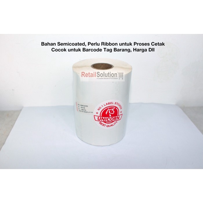 

pintar- Sticker Kertas Label 100x30 mm isi 1000 - Semicoat