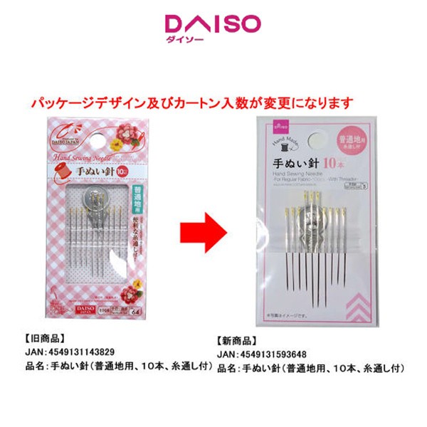 

Hand Sewing Needle -For Regular Fabric - 10 pcs. - With Threader-