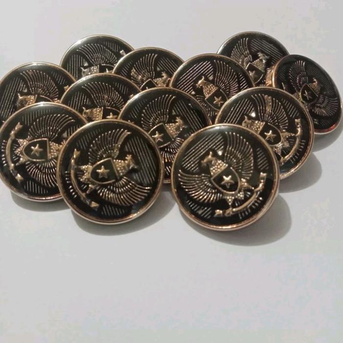 

144 pcs PerPak Kancing jasko / Kancing Epoxy / Kancing Jas blazer - Motif Garuda Rosegold