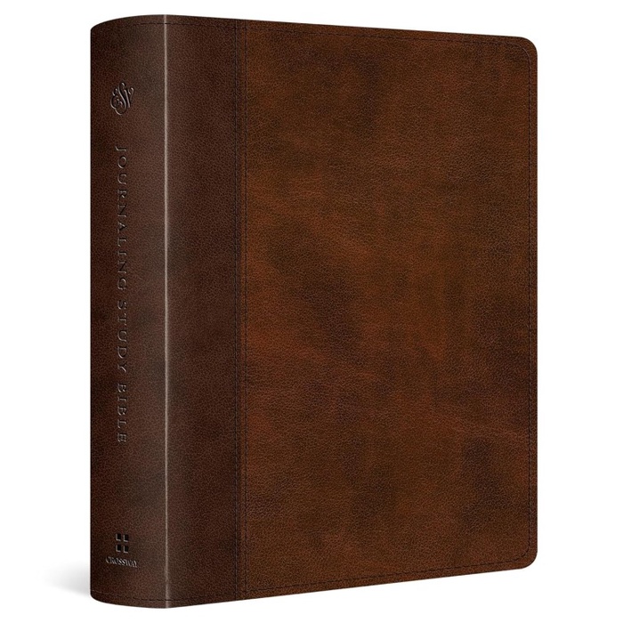 

ESV Journaling Study Bible, Leathersoft - TruTone, Brown/Chestnut, Timeless Design, Holy Bible