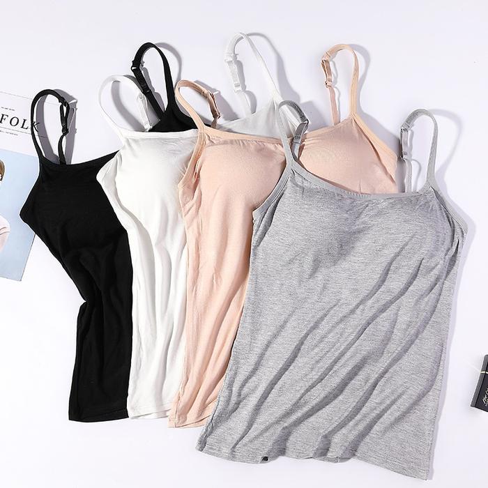 NINABOBO BR211 TANK TOP BRA BIG SIZE JUMBO TANKTOP SINGLET PANJANG WANITA TALI ADJUSTABLE OLAHRAGA