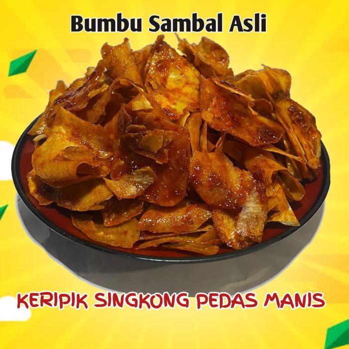 

Keripik Singkong Pedas Manis / Berat 1 Kg / Cabai Asli Alami / Snack / Kripik Camilan Viral