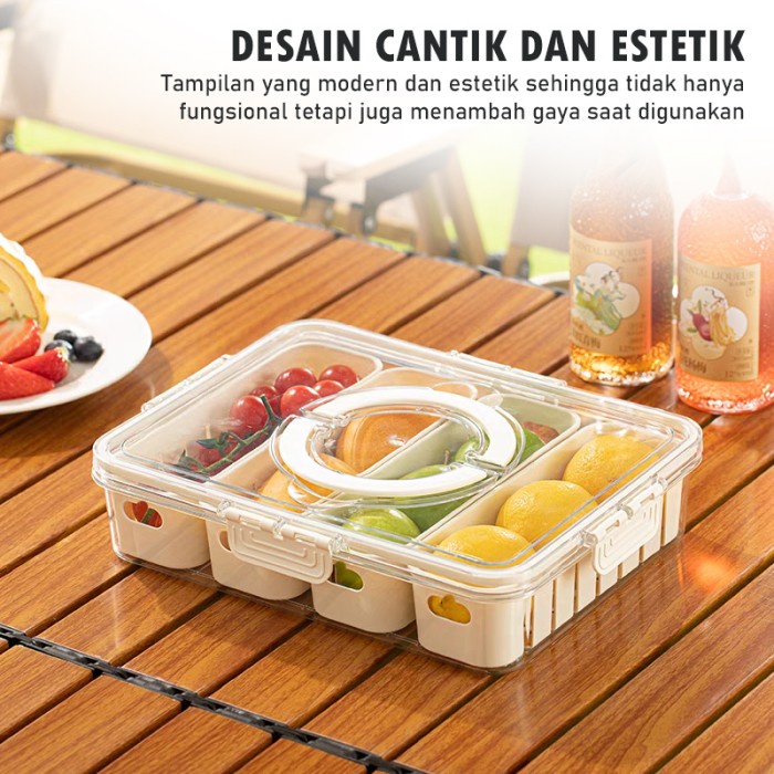 

OBRAL Food Container (HARGA SATUAN) Kotak penyimpanan makanan ringan Tempat makan bumbu dapur /