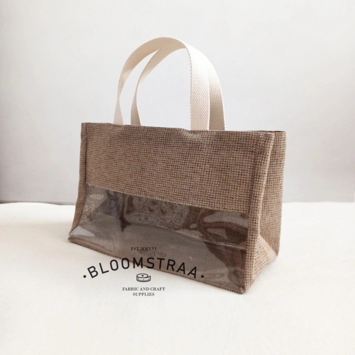 

party- [ LICORICE ] Hampers Bag Jute Tas Souvenir 30x20x13 cm Tas Goni Mika