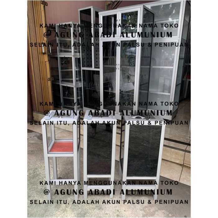 READY STOK Kotak Amal Alumunium Kaca Masjid Musholla