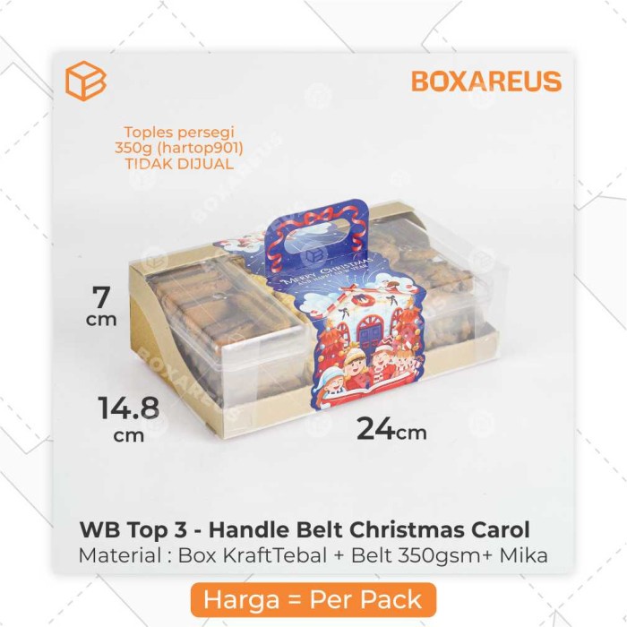 

party- Packaging Hampers Natal Christmas Box Toples Dus Kue Kering WB TOP 3