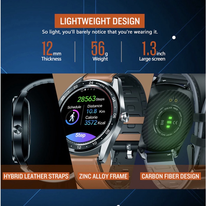 New Zeblaze Neo Smartwatch Ip67 Heart Blood Rate Alt Dt99 Dt95 Vibe 5 Pro Original