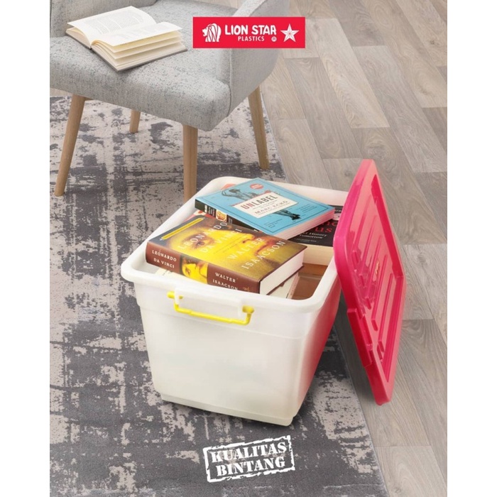 READY STOK BOX CONTAINER PENYIMPANAN SERBAGUNA BESAR 100LTR LION STAR WAGON VC-20