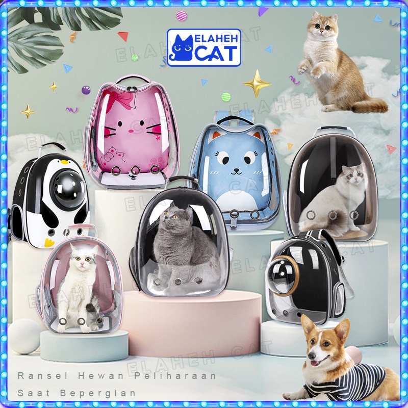 RANSEL KUCING ASTRONOT TRANSPARAN TAS ASTRONOT KUCING BESAR PET ACCESSORIES
