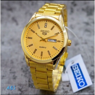 JAM TANGAN PRIA SEIKO-001 TALI RANTAI BODY BULAT HARI TANGGAL AKTIF [TERBARU[TERLARIS[ORIGINAL[ASLI]