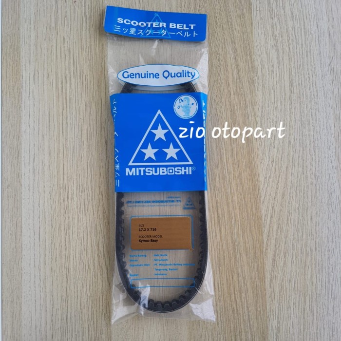 Vanbelt Mitsuboshi Kymco Easy Fanbelt Vbelt Kimco Easy Free Ex Jr Original Mitsuboshi -Gratisongkir