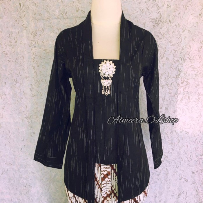 New Baju Atasan Saja Kebaya Lurik Wanita Jawa Polos Modern Readyy