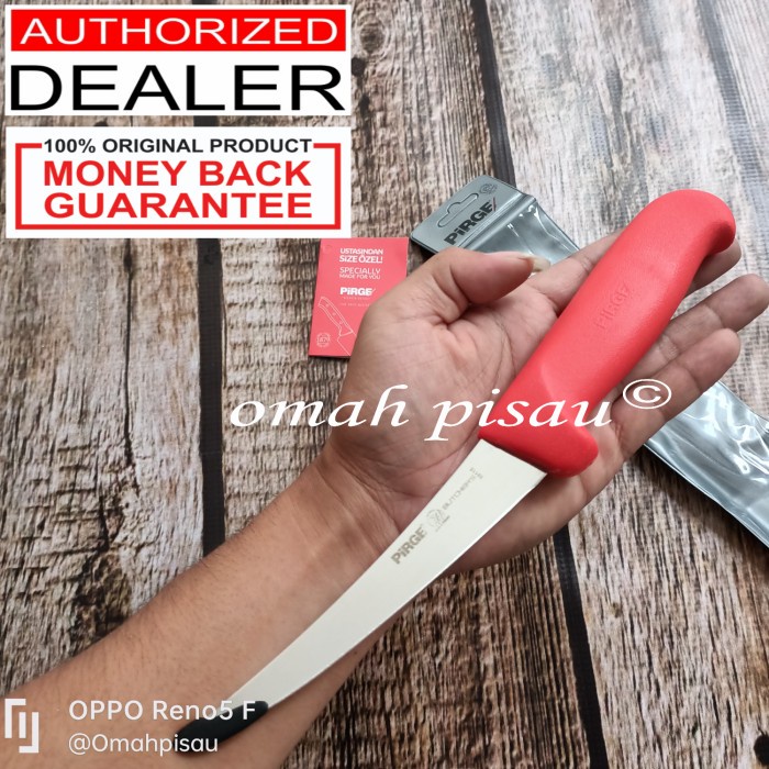 PREMIUM Pisau Pisah daging PIRGE TURKEY BONING KNIFE 15 cm 39115 MERAH