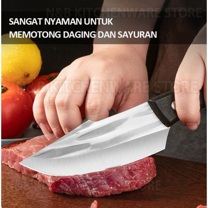 PREMIUM Pisau tulang pisau daging, pisau super tajam