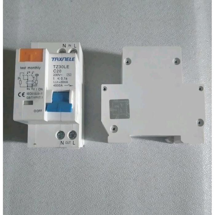 Rcbo (Elcb+Mcb) 1 Phase 2 Pole 10A Sd 63A Alat Listrik