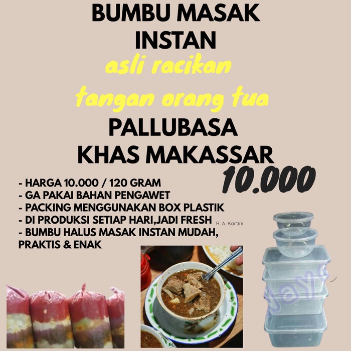 

FQ960 BUMBU PALLUBASA KHAS MAKASSAR - BUMBU MASAK INSTAN MUDAH PRAKTIS ENAK BIG SALE