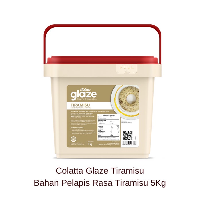 

Lezat- Colatta Glaze Tiramisu - Bahan Pelapis Rasa Tiramisu 5Kg