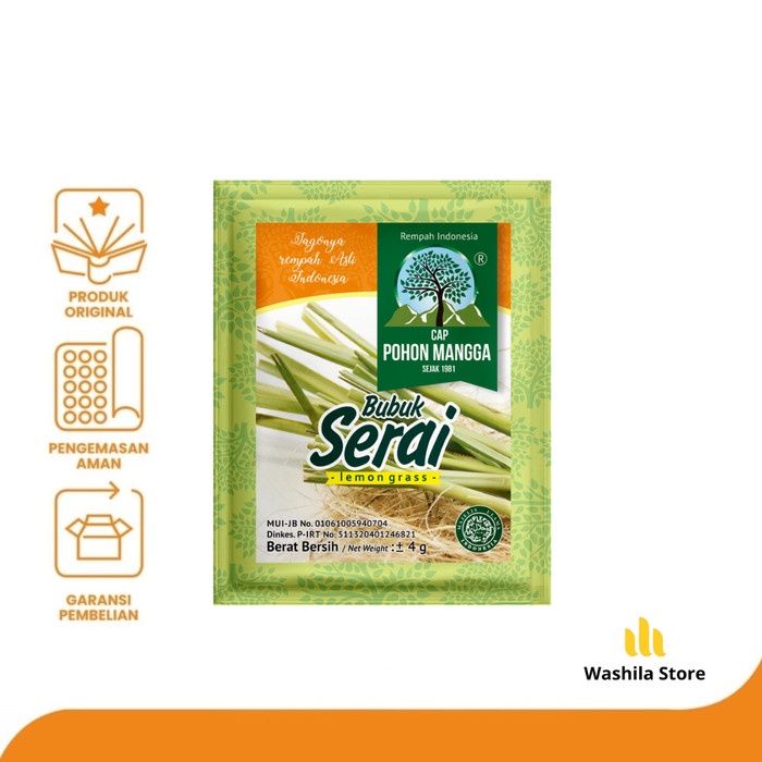 

KP802 BUMBU Bubuk Serai Instan Dalam Kemasan Renceng Isi 12 Sachet - Cap POH TERBARU