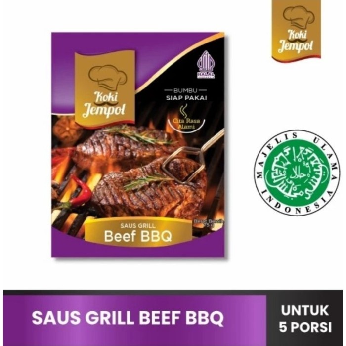 

LO820 Beef BBQ Bumbu Masak 75gr/Bumbu Instan Beef BBQ/Bumbu Siap Masak Koki STOK TERBATAS