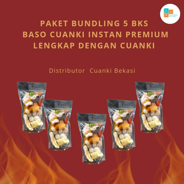 

LO314 Bundling 5 bks Baso @c! Instan Premium Lengkap semua toping cuanki dan Bumbu Lengkap OBRAL