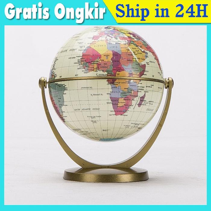 PREMIUM Putar 360 Derajat Globe Bola Dunia utk Edukasi Anak / Globe Bola Dunia Globe Peta Dunia