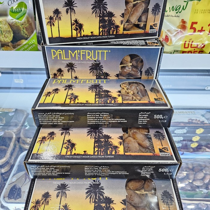 

Lezat- Kurma Palmfruit Nour / Kurma Tunis Tangkai /Kurma Tunis 500gr Terbaik