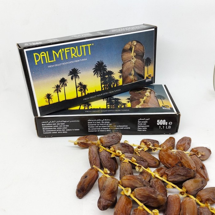 

Lezat- Kurma Palm Fruit 500gr / Kurma Tunisia Tangkai Import