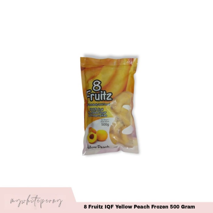 

Lezat- 8 Fruitz IQF Yellow Peach Frozen 500 Gram