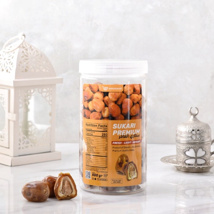 

Lezat- 500gr - Kurma Ajwa Madinah Premium / Sukari Sukkari / Medjol Medjool