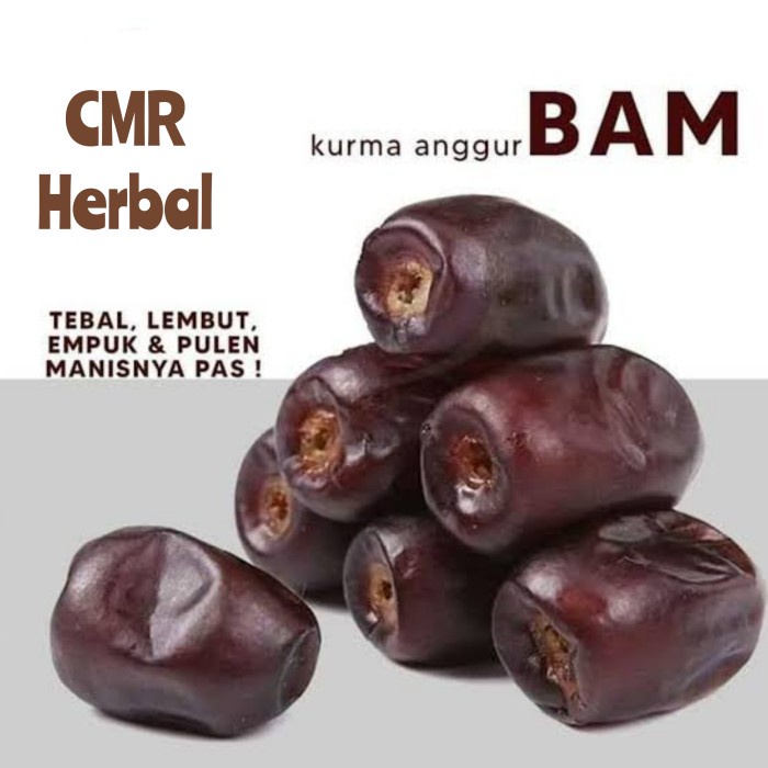 

Lezat- Buah Kurma Angggur Bam Mazafati 600gr - Al Samira, Tebal, Lembut Manis