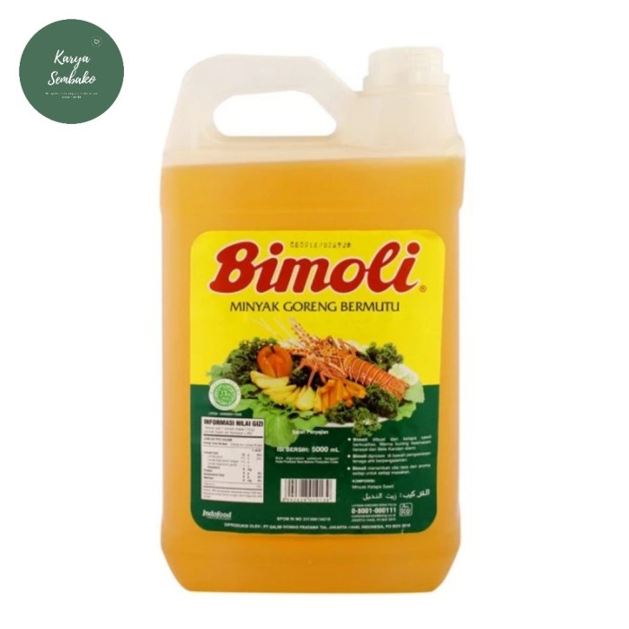 

Lezat- minyak goreng bimoli 5 liter jerigen