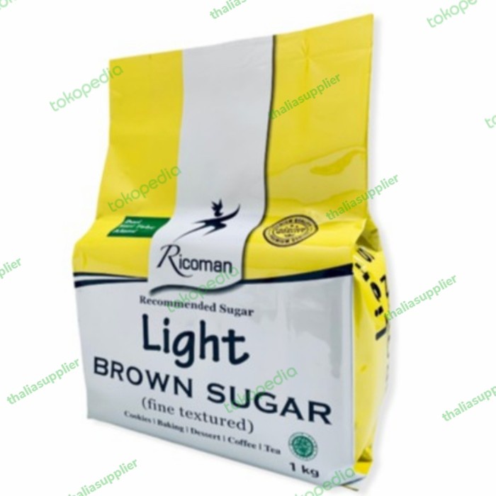 

Lezat- RICOMAN LIGHT BROWN SUGAR 1KG, BUBUK GULA AREN PREMIUM TERBAIK.